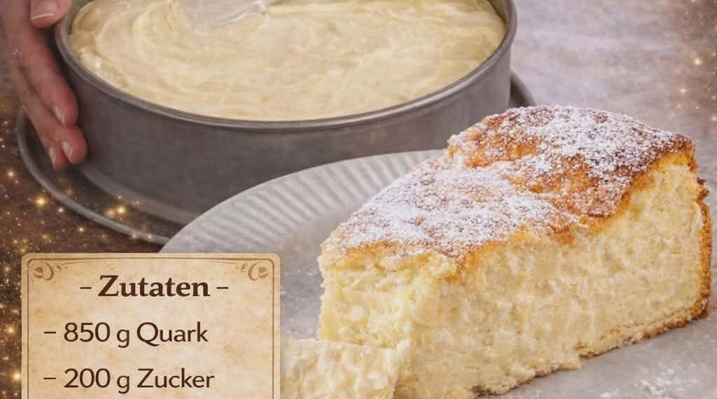 6 Minuten Quarkkuchen mit Pudding!