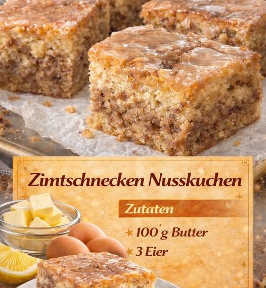 Achtung Suchtfaktor 10, Zimtschnecken Nusskuchen !