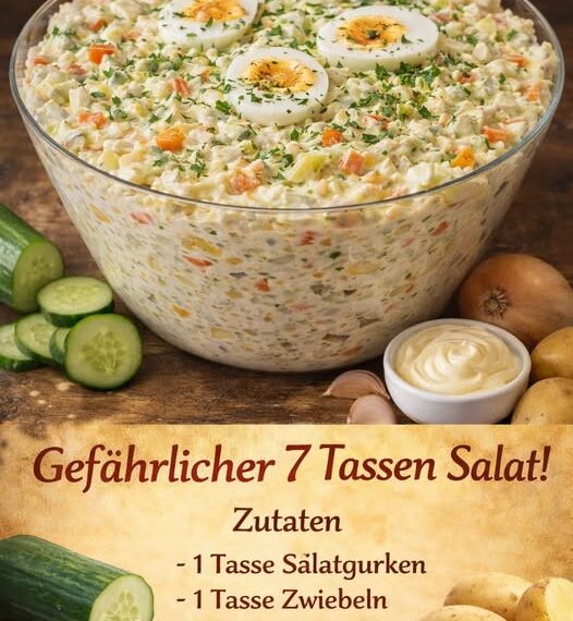 Achtung Suchtfaktor, 7 Tassen Salat einzigartig lecker