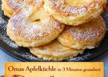 Apfelküchle in 3 Minuten – so einfach & so gut!
