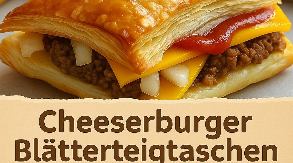Cheeseburger mal anders – Blätterteigtaschen mit Hackfleisch!