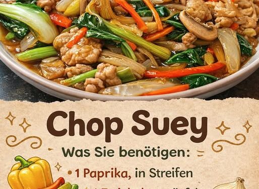 Chop Suey, knackiges Gemüse, saftig und voller Asia-Aromen