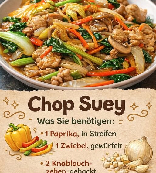 Chop Suey, knackiges Gemüse, saftig und voller Asia-Aromen