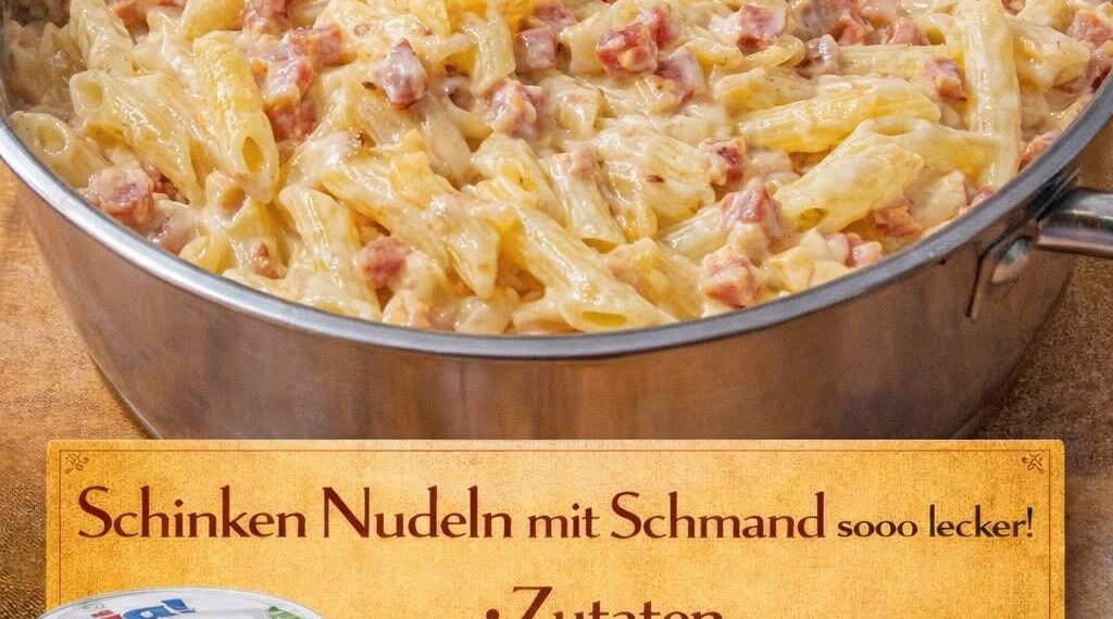 Cremige Schinken-Nudeln mit Schmand – ein echter Familienhit!