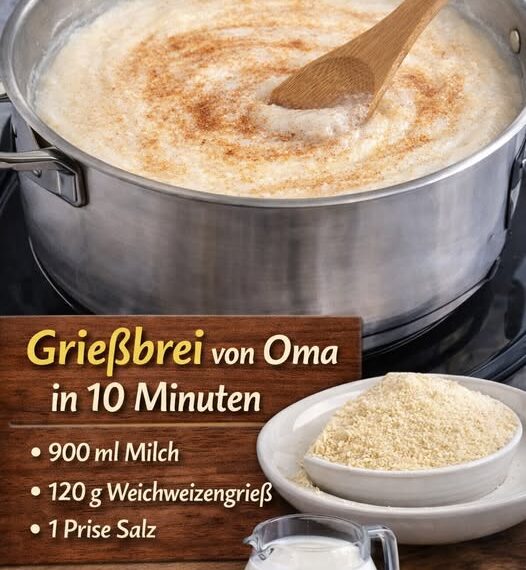 Der Weltbeste Grießbrei von Oma in 10 Minuten fertig