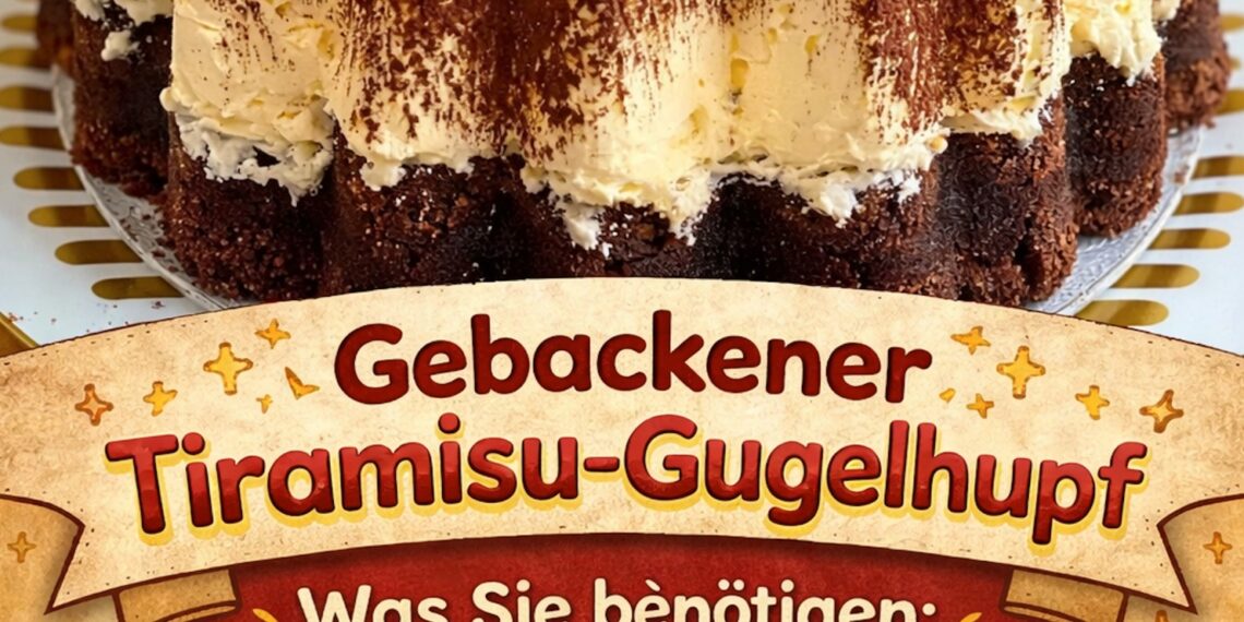 Gebackener Tiramisu-Gugelhupf, cremig und einfach ein Traum für Kaffeeliebhaber