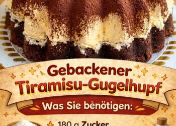 Gebackener Tiramisu-Gugelhupf, cremig und einfach ein Traum für Kaffeeliebhaber