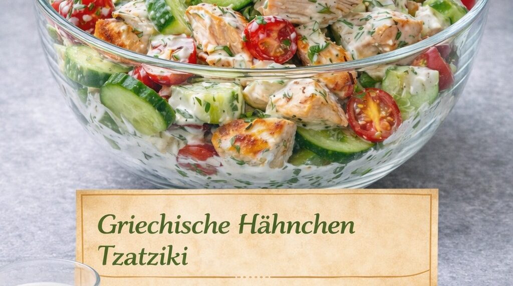 Griechischer Hähnchen-Tzatziki-Salat