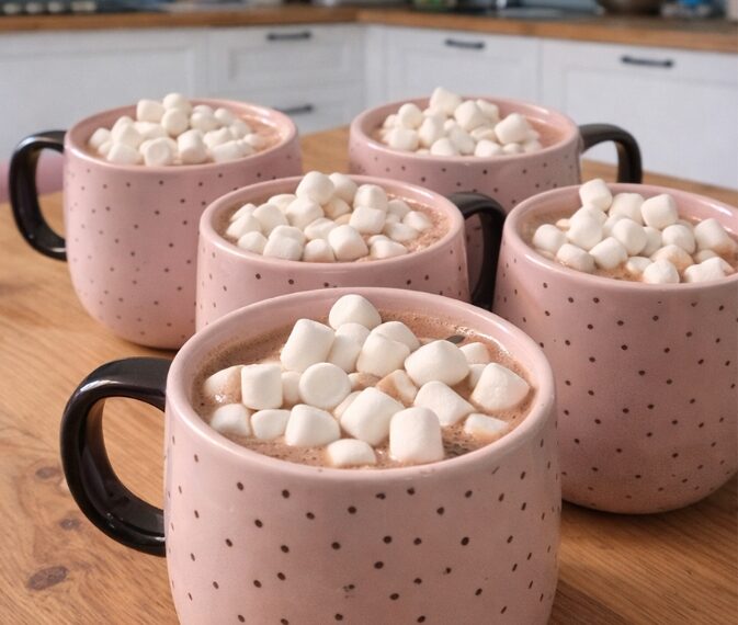 Heiße Schokolade mit Marshmallows