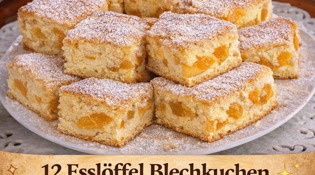 Ich hab den gestern gemacht – 12 Esslöffel Blechkuchen begeistert alle!
