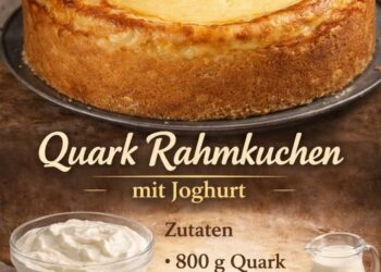 Ich verrühre 800g Quark mit Joghurt, Rahmkuchen in 10 Minuten!