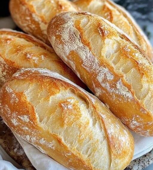 Nur 3 Zutaten kein Aufwand, Mini Baguette Brötchen!