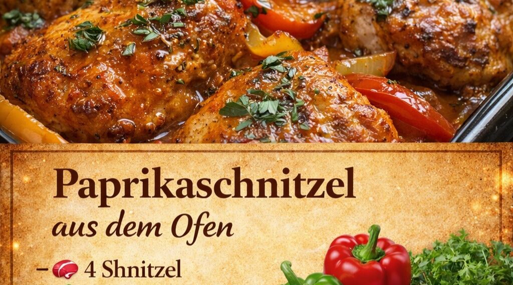 Paprikaschnitzel aus dem Ofen