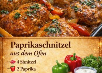 Paprikaschnitzel aus dem Ofen