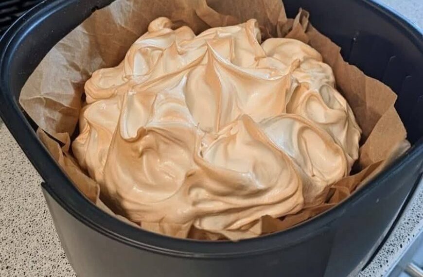 Pavlova aus der Heißluftfritteuse