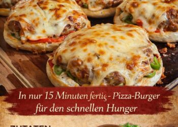 Pizza Burger – In 15 Minuten fertig & super lecker!
