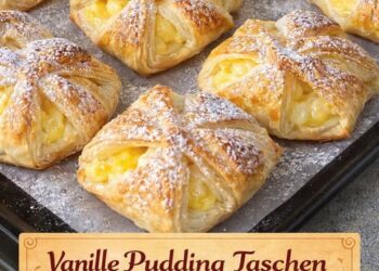 Superleckere Vanille Pudding Taschen in 20 Minuten