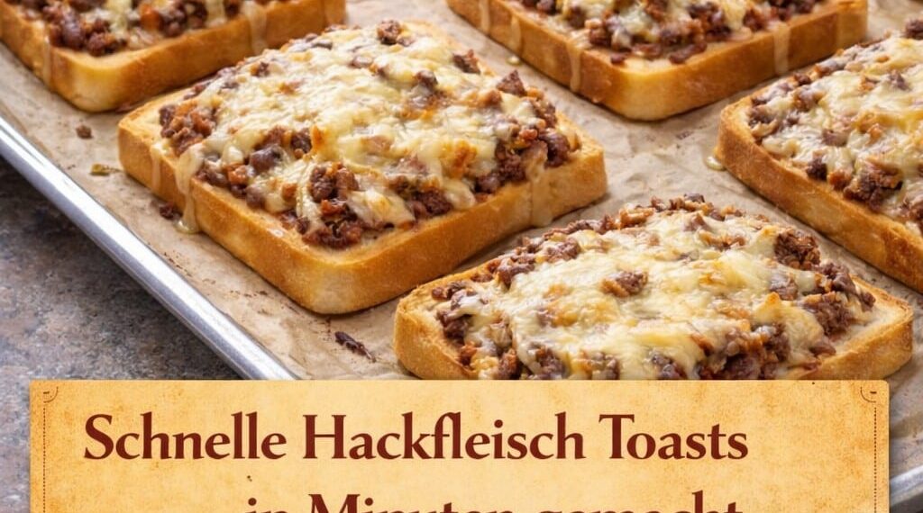 Superschnelle Hackfleisch-Toasts