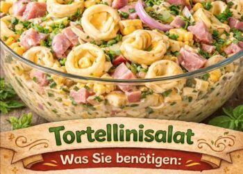 Tortellinisalat, herzhaft und immer der Star auf jedem Buffet