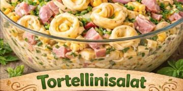 Tortellinisalat, herzhaft und immer der Star auf jedem Buffet