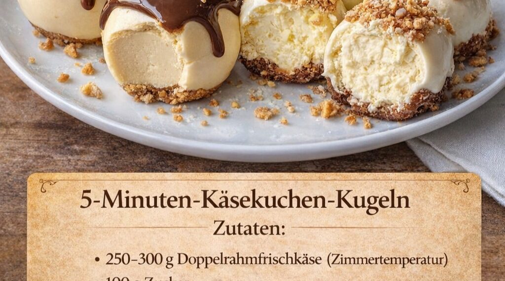 5-Minuten-Käsekuchen-Kugeln – pure Suchtgefahr
