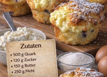 Diese Quark-Muffins waren diese Woche sofort weg – ich hab sie gleich nochmal gebacken