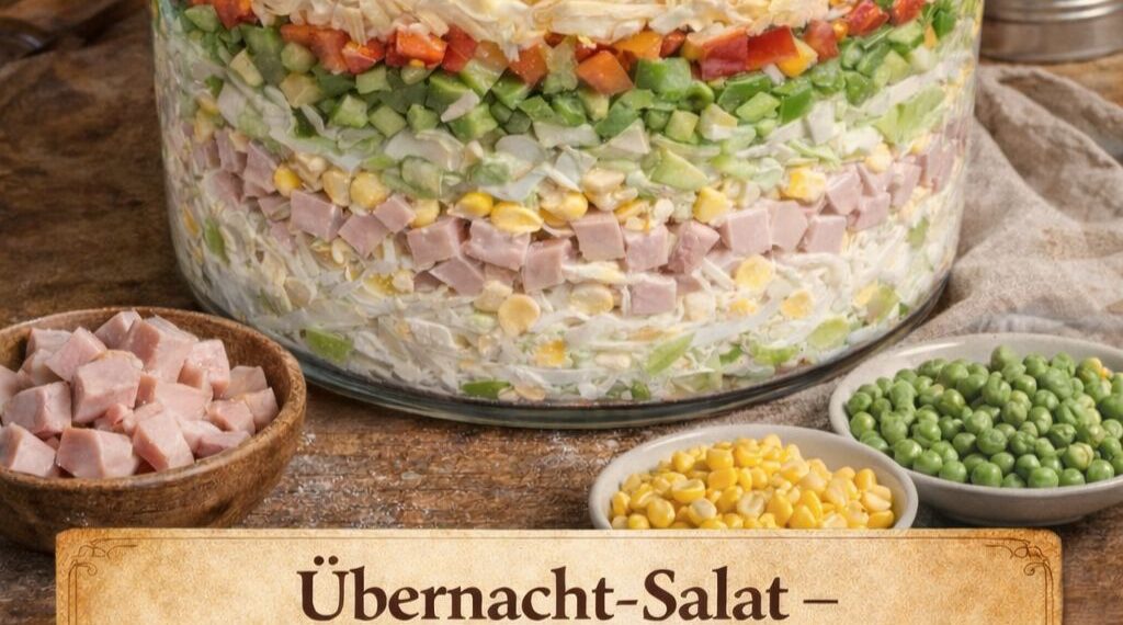 Dieser Übernacht-Salat spart Zeit und schmeckt am nächsten Tag noch besser