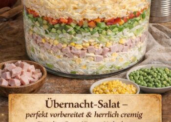 Dieser Übernacht-Salat spart Zeit und schmeckt am nächsten Tag noch besser