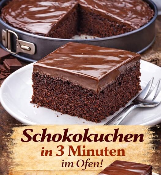 Ein Traum sowas von lecker, Schokokuchen in 3 Minuten