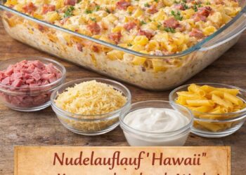 Nudelauflauf „Hawaii“