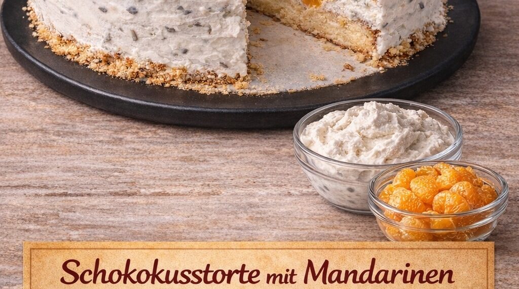 Schokokusstorte mit Mandarinen