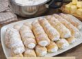 Selbstgemachte Schaumrollen mit italienischer Eischnee-Füllung
