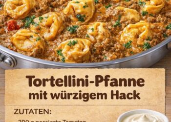 Tortellini-Pfanne mit würzigem Hack
