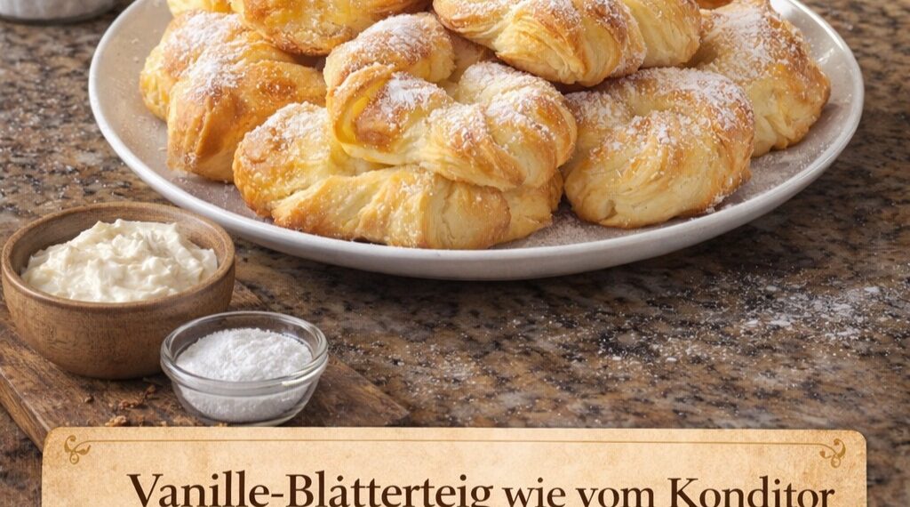 Vanille-Blätterteig wie vom Konditor