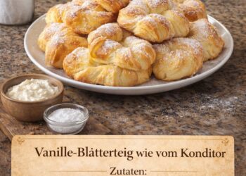 Vanille-Blätterteig wie vom Konditor