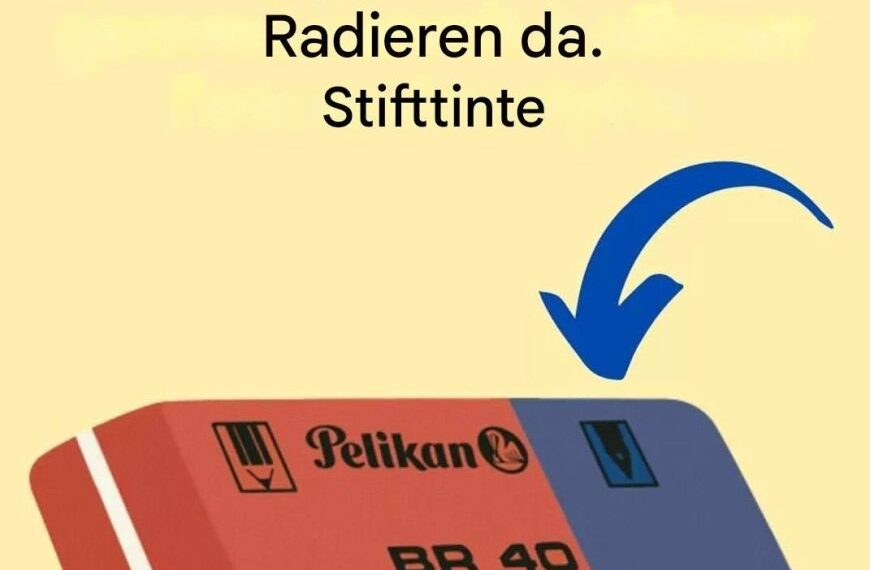 Wozu dient also genau der blaue Teil des Radiergummis?
