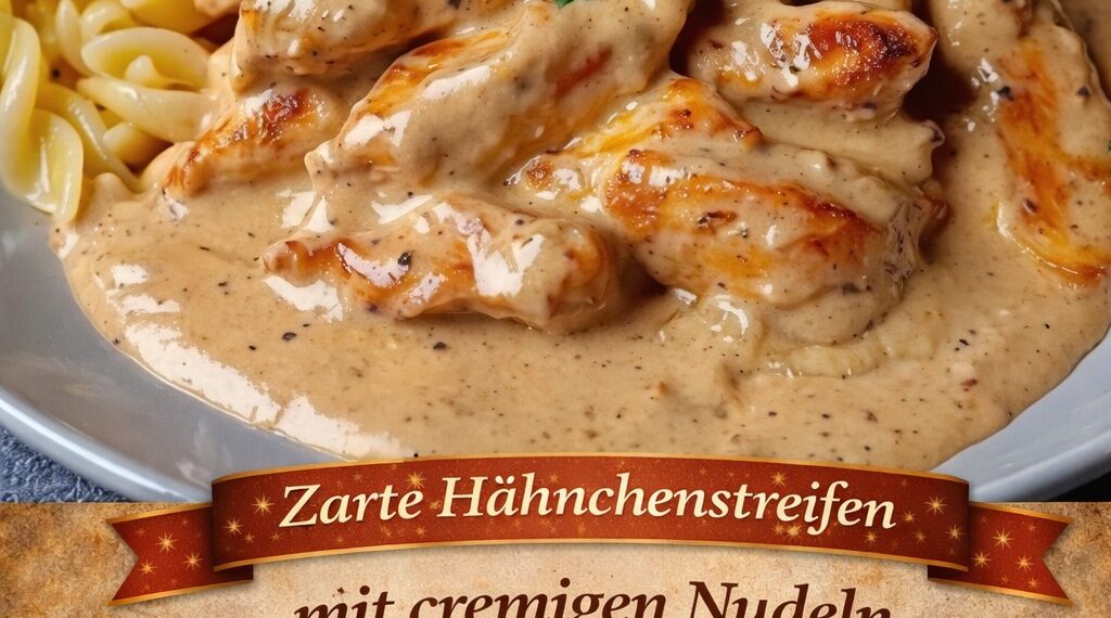 Zartes Hähnchen trifft cremige Nudeln in feiner Sahnesauce