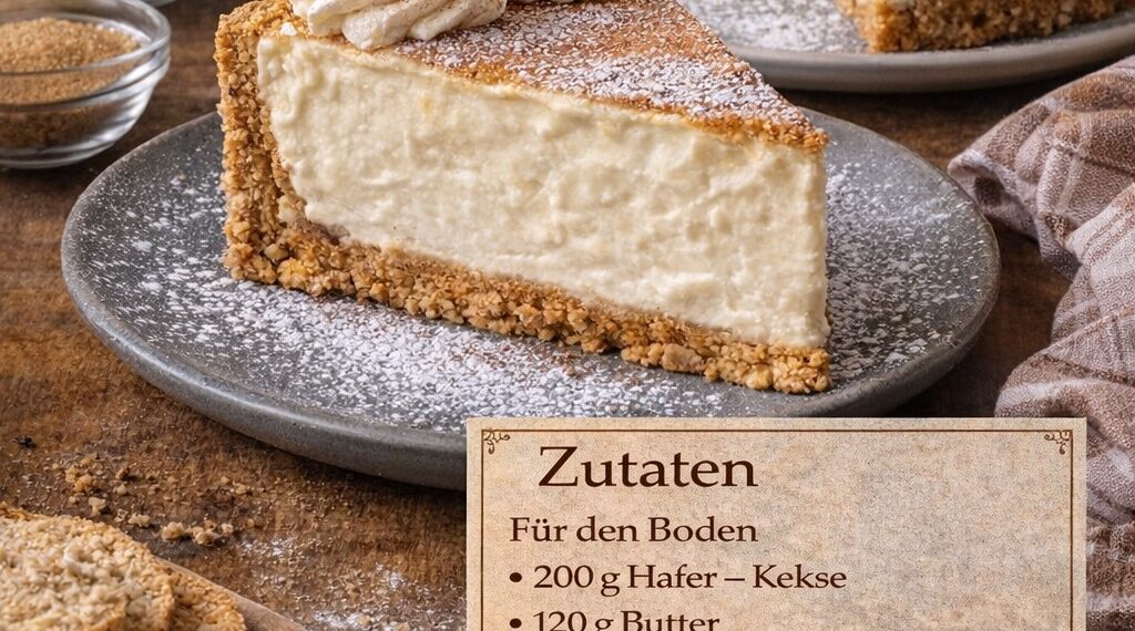 Zimt-Käsekuchen mit Knusperboden – cremig, aromatisch und immer ein Highlight