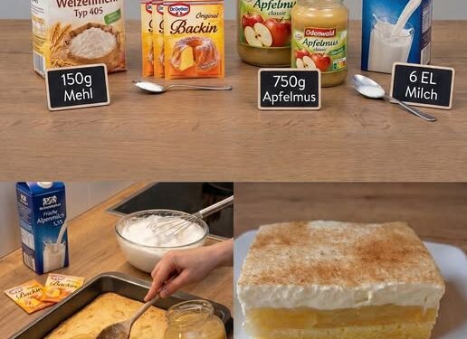 Apfelmus-Kuchen – einfach unwiderstehlich lecker