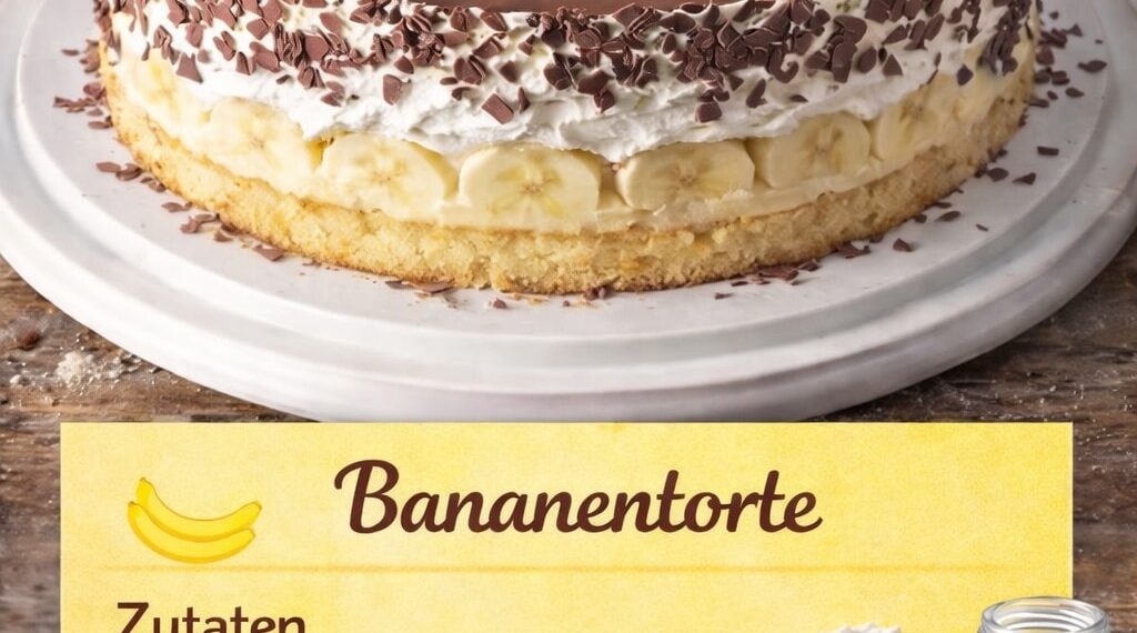Diese cremige Bananentorte schmilzt auf der Zunge