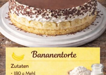 Diese cremige Bananentorte schmilzt auf der Zunge