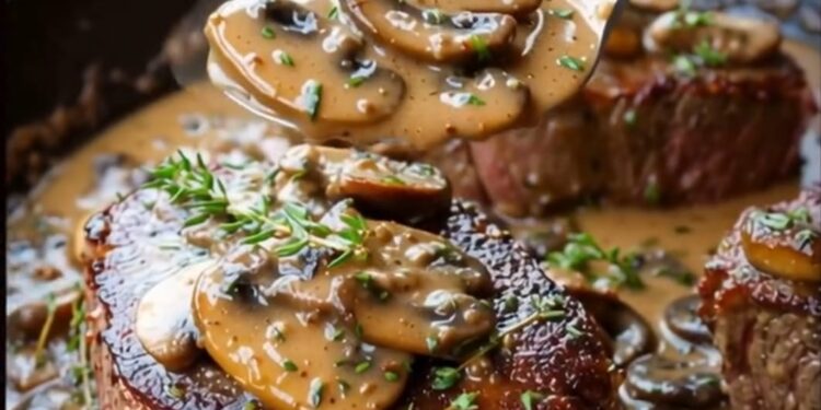 Filet Mignon in Champignon-Rahmsauce – zart, saftig & luxuriös!
