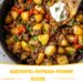 Kartoffel-Paprika-Pfanne mit Hackfleisch & Crème fraîche