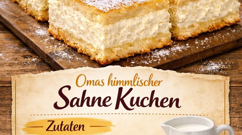Omas zarter Sahne-Kuchen