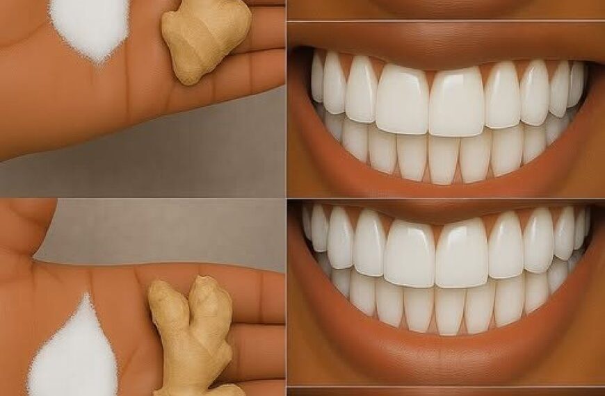 Zähne auf natürliche Weise in nur wenigen Minuten mit Ingwer und Salz aufhellen: Ein wirksames Hausmittel