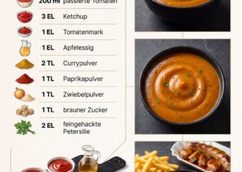 Currysoße für Pommes, Burger und Grillgerichte