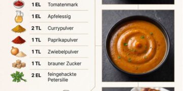 Currysoße für Pommes, Burger und Grillgerichte