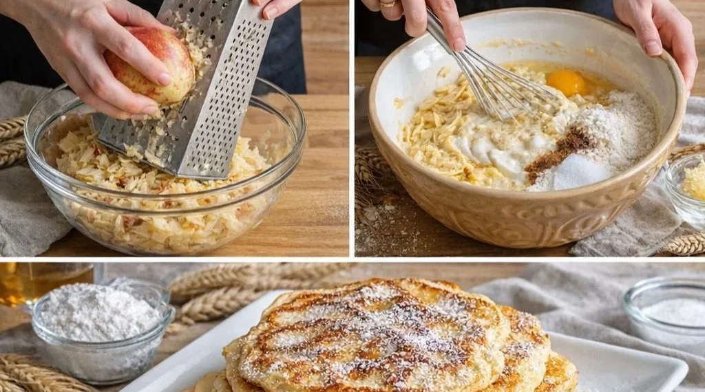 Apfel-Joghurt-Pfannkuchen – Fluffig, saftig und wunderbar aromatisch