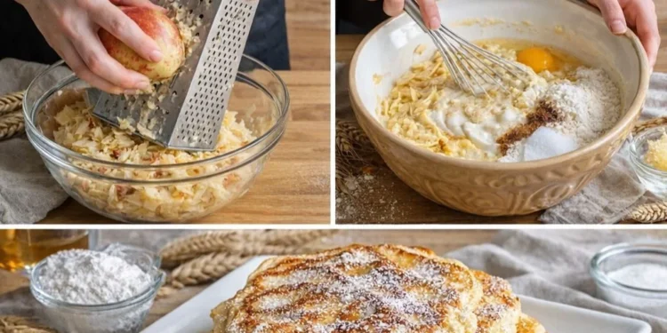 Apfel-Joghurt-Pfannkuchen – Fluffig, saftig und wunderbar aromatisch