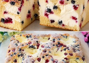 Beeren-Wolkenkuchen mit Frischkäse – Unglaublich saftig & himmlisch cremig!